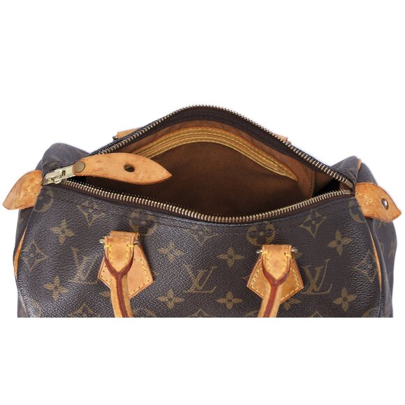 Louis Vuitton Speedy 25 Monogram Handbag M41528 Monogram Canvas - Picture 9 of 9